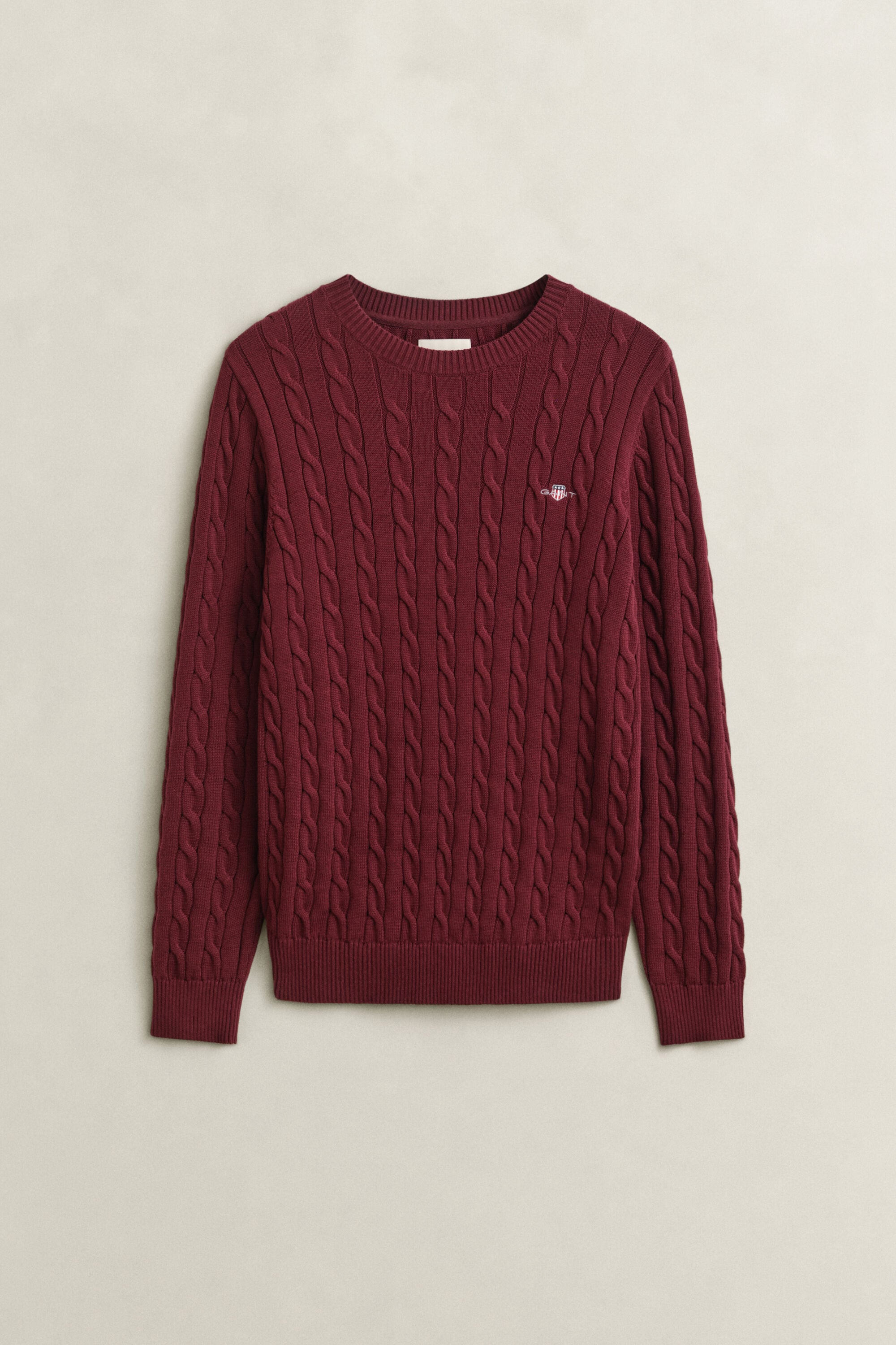 Classic sweater med kabelstrik