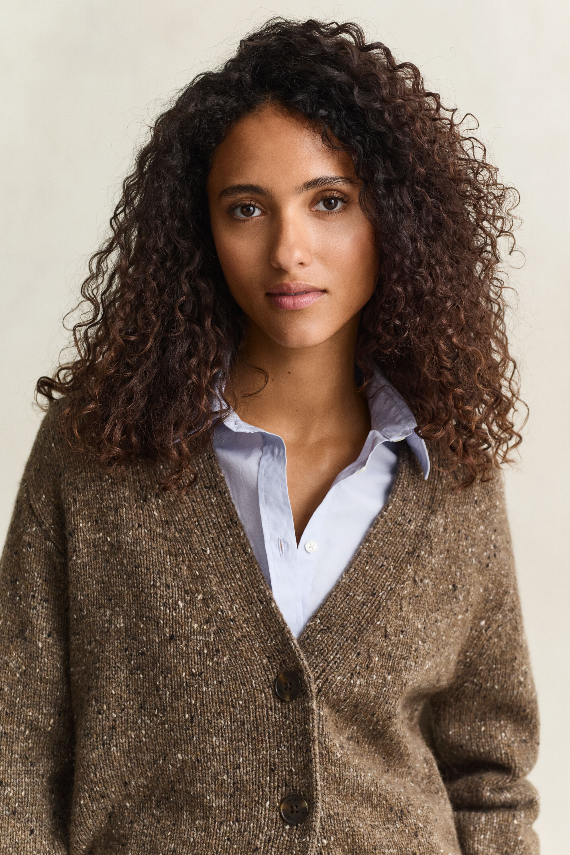 Nepps cardigan i uldblanding