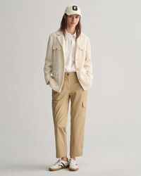 Slim fit blazerjakke med tekstur