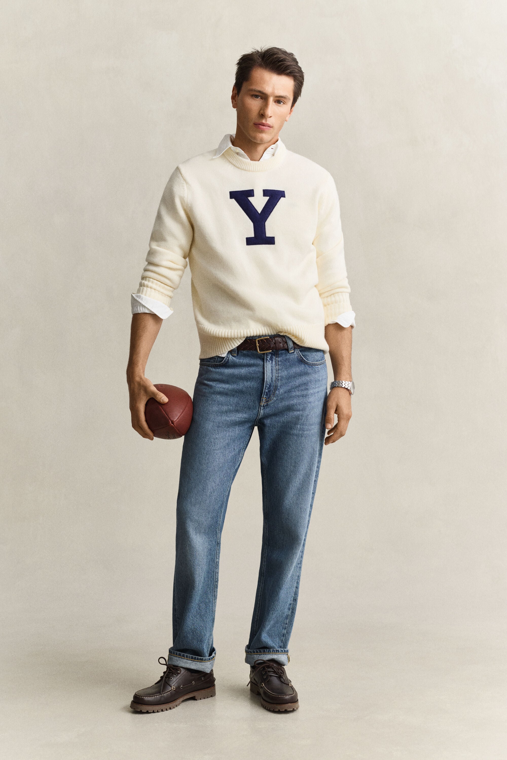 Gant x Yale sweater i merinould
