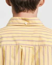 Relaxed fit Heritage Poplin skjorte med striber