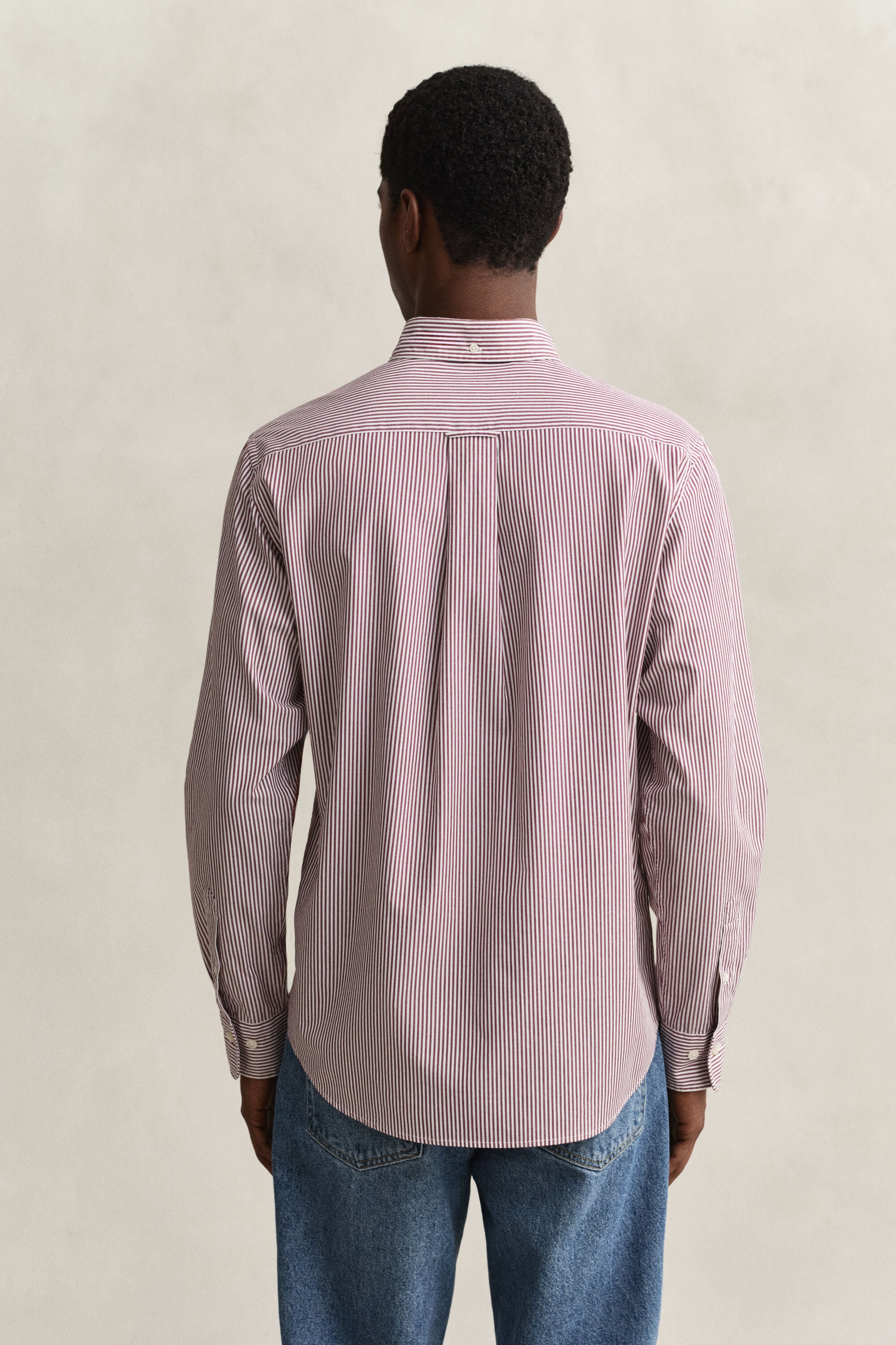 Classic Regular poplin skjorte med striber