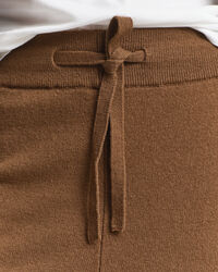 Strikkede bukser af ekstra fin lammeuld