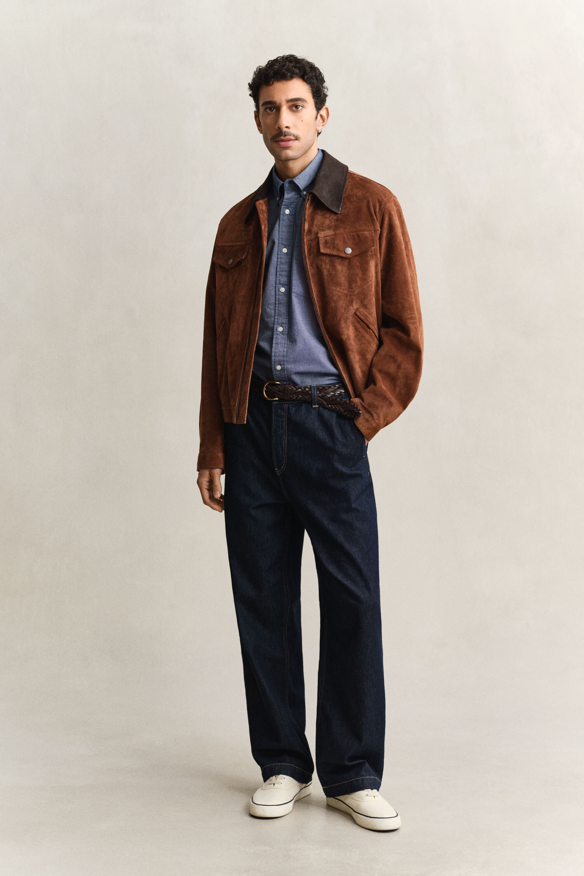 Klassisk oxford-skjorte med korte ærmer