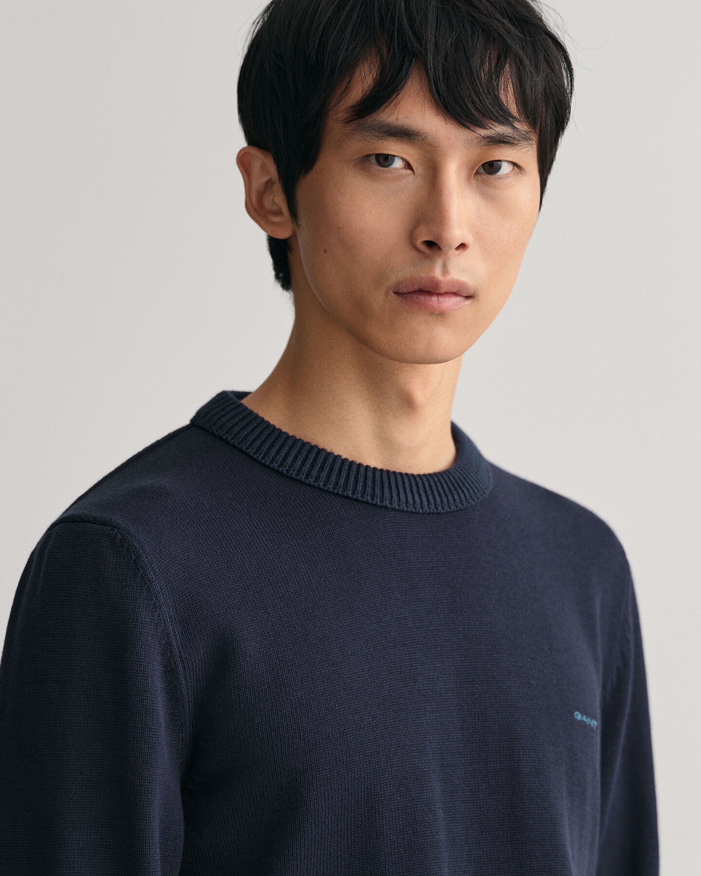 Crewneck sweater i supimabomuld