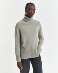 Sweater med rullekrave i en blød uld- og kashmirblanding