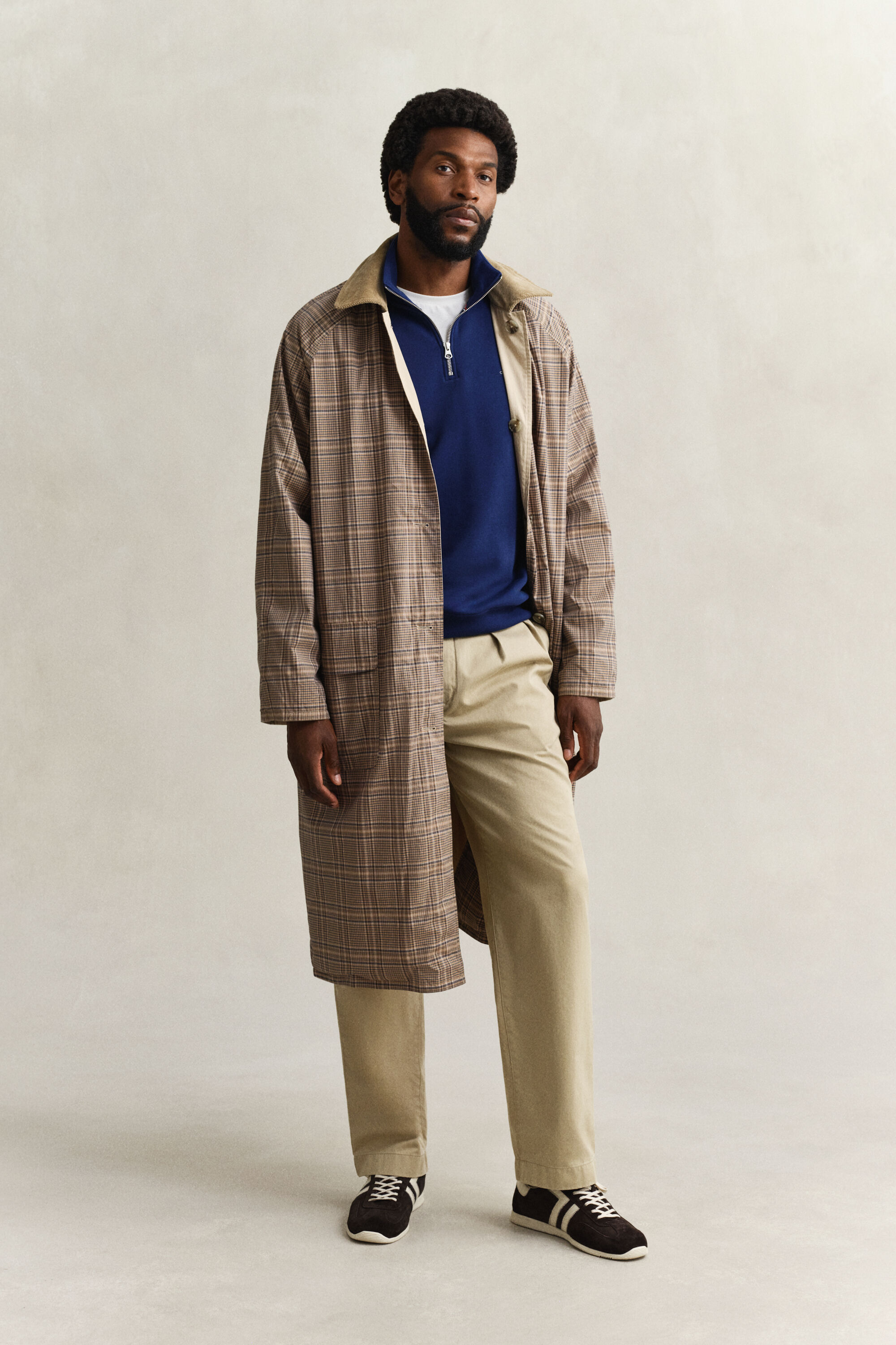 Shield sweatshirt med halv lynlås