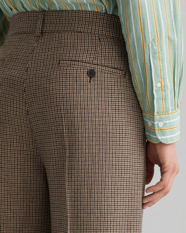 Ternede jakkesæt-bukser med læg