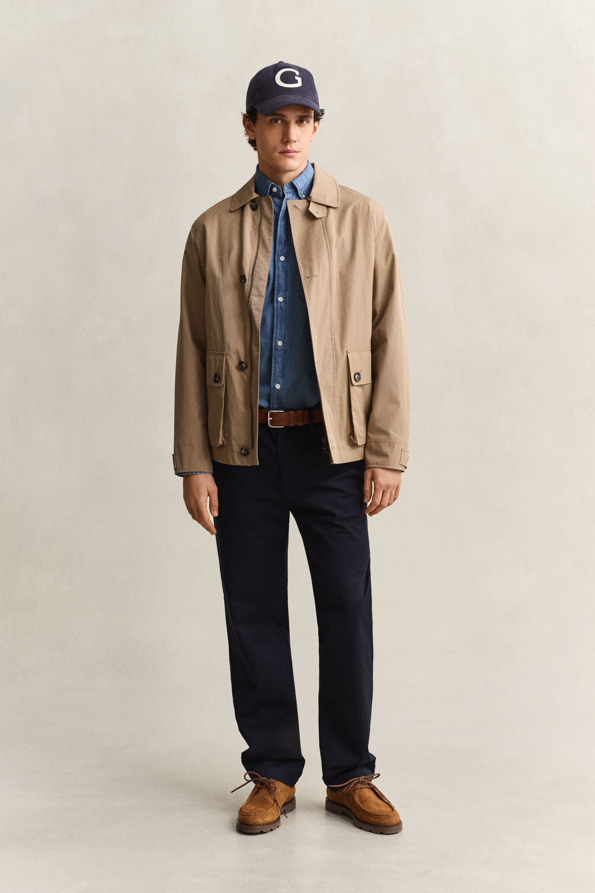 Regular fit smarte chinobukser