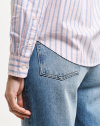 Regular fit stribet Archive Oxford-skjorte