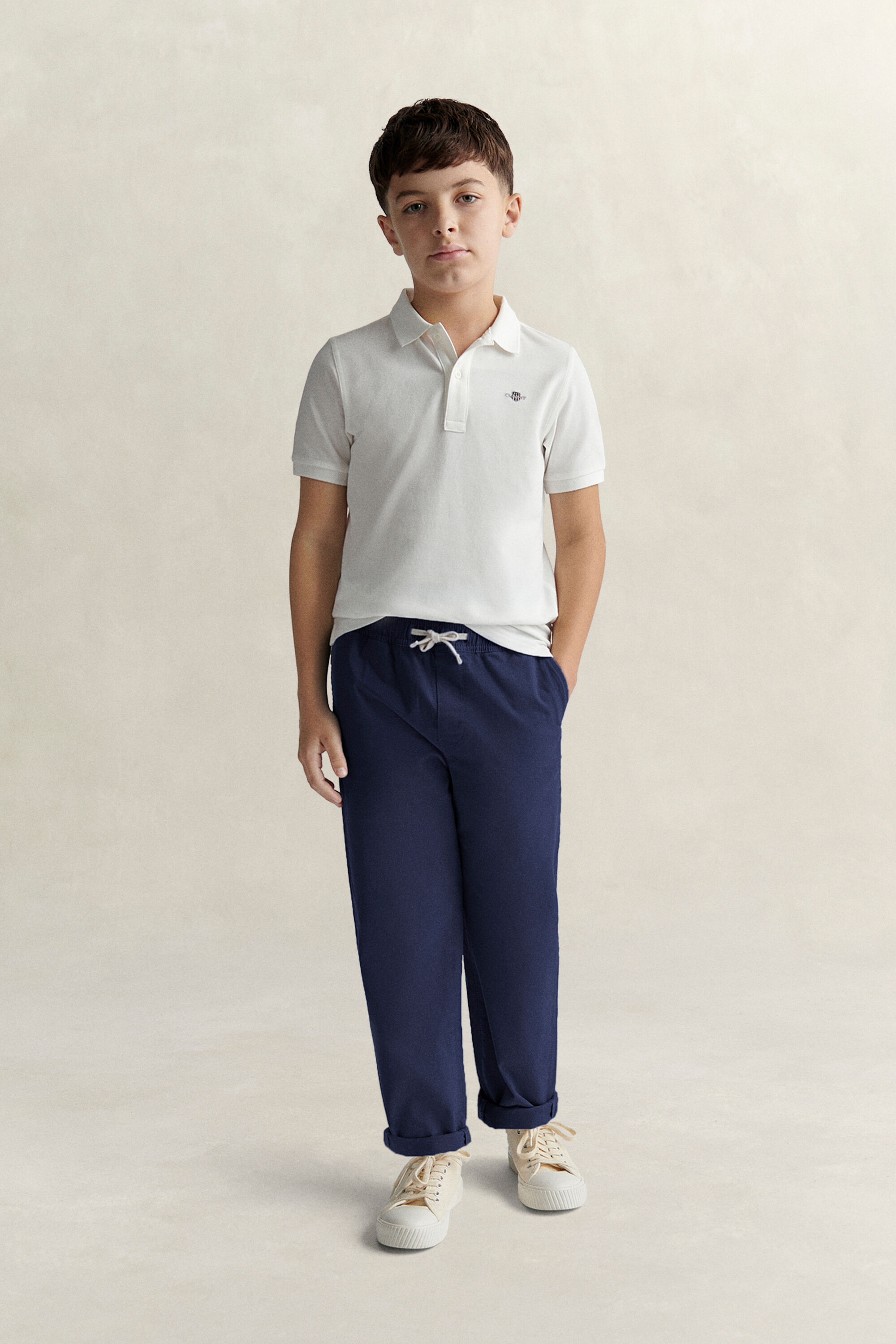 Teens Shield piqué poloskjorte