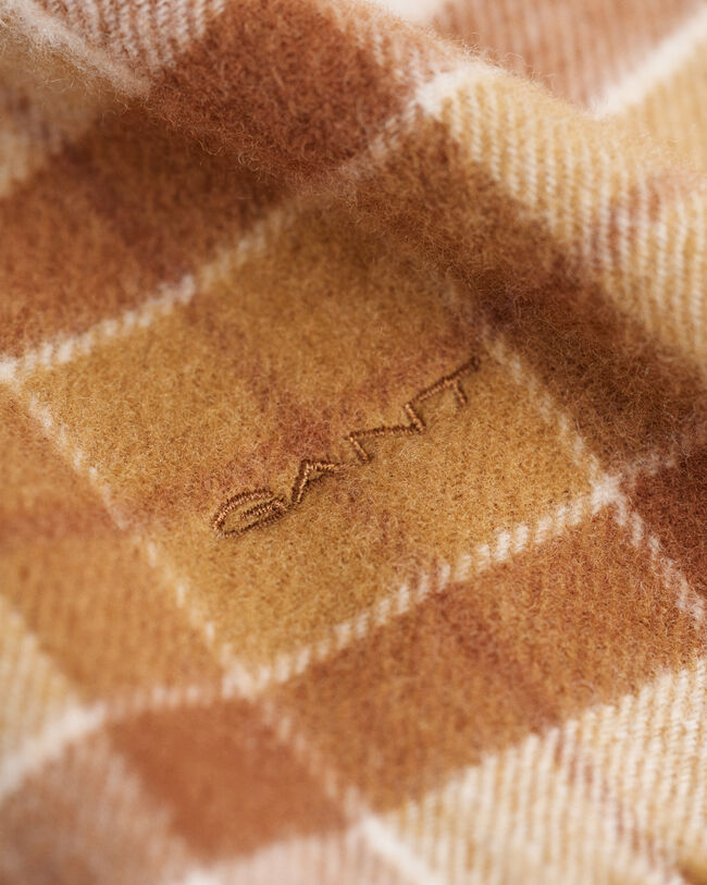 Ternet uldhalstørklæde