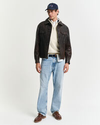 Nautical Flags sweater med halv lynl&aring;s