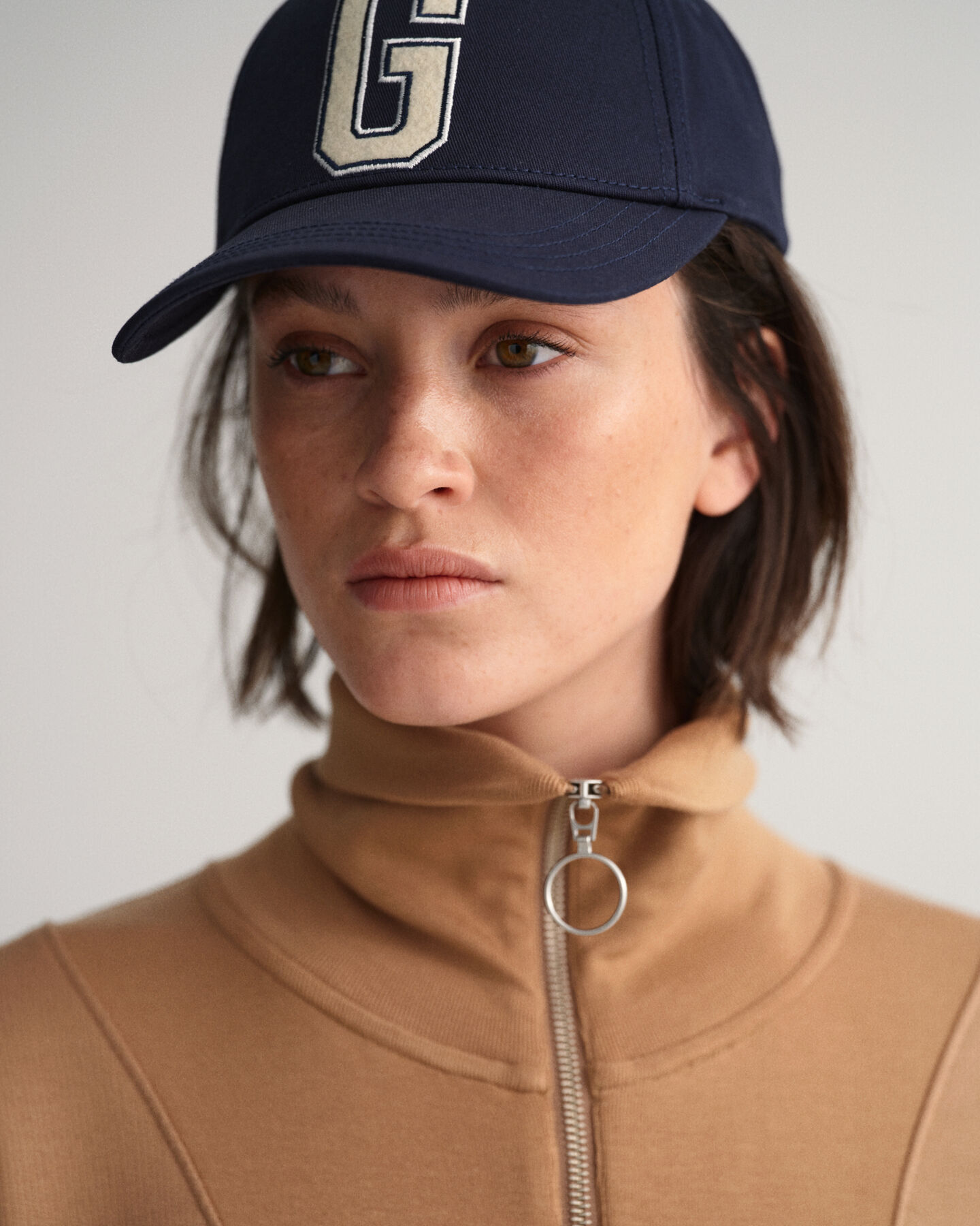 Joggingkjole med halv lynl&aring;s