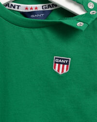 Baby Boy Retro Shield T-shirt med lange &aelig;rmer