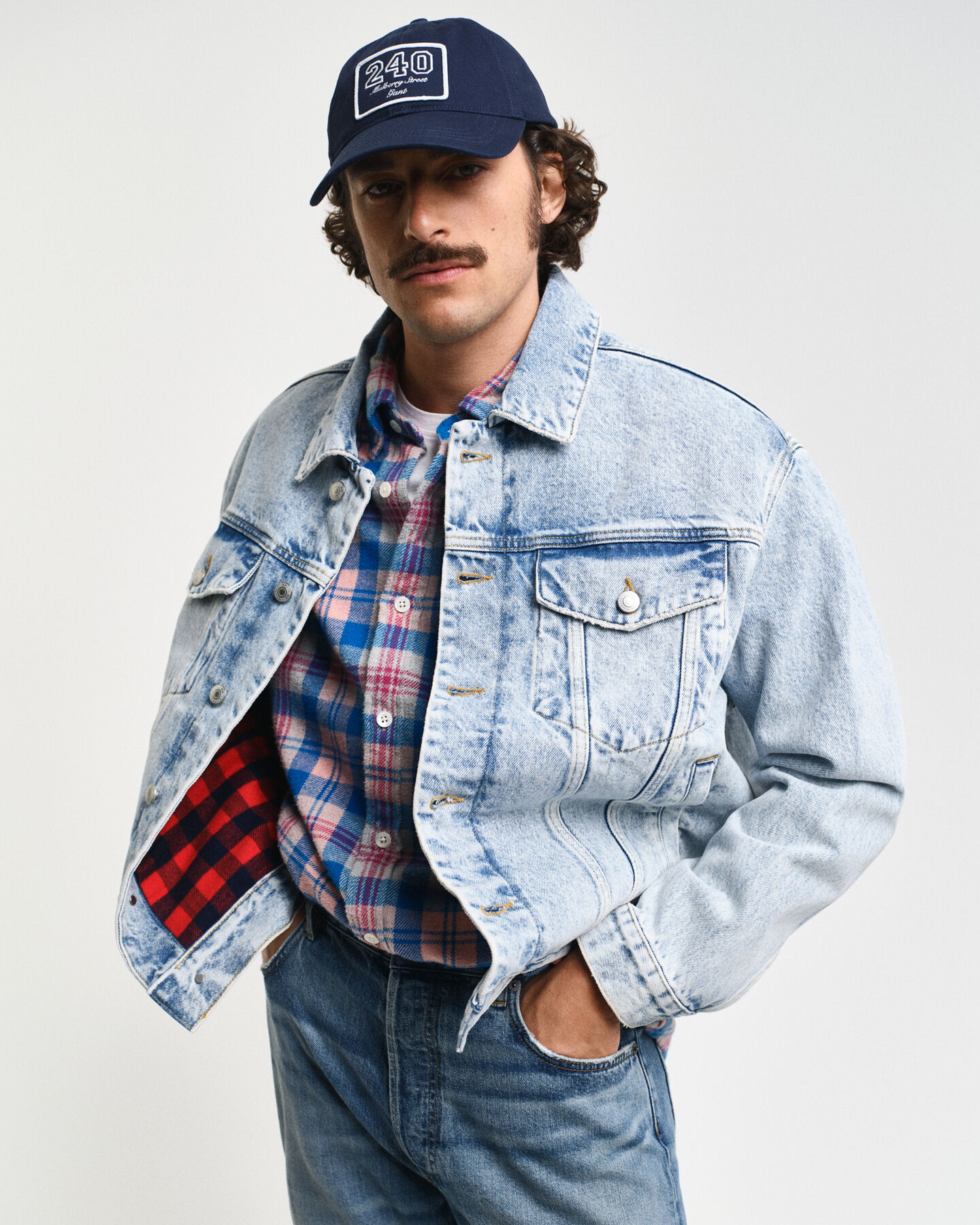 Denim trucker-jakke