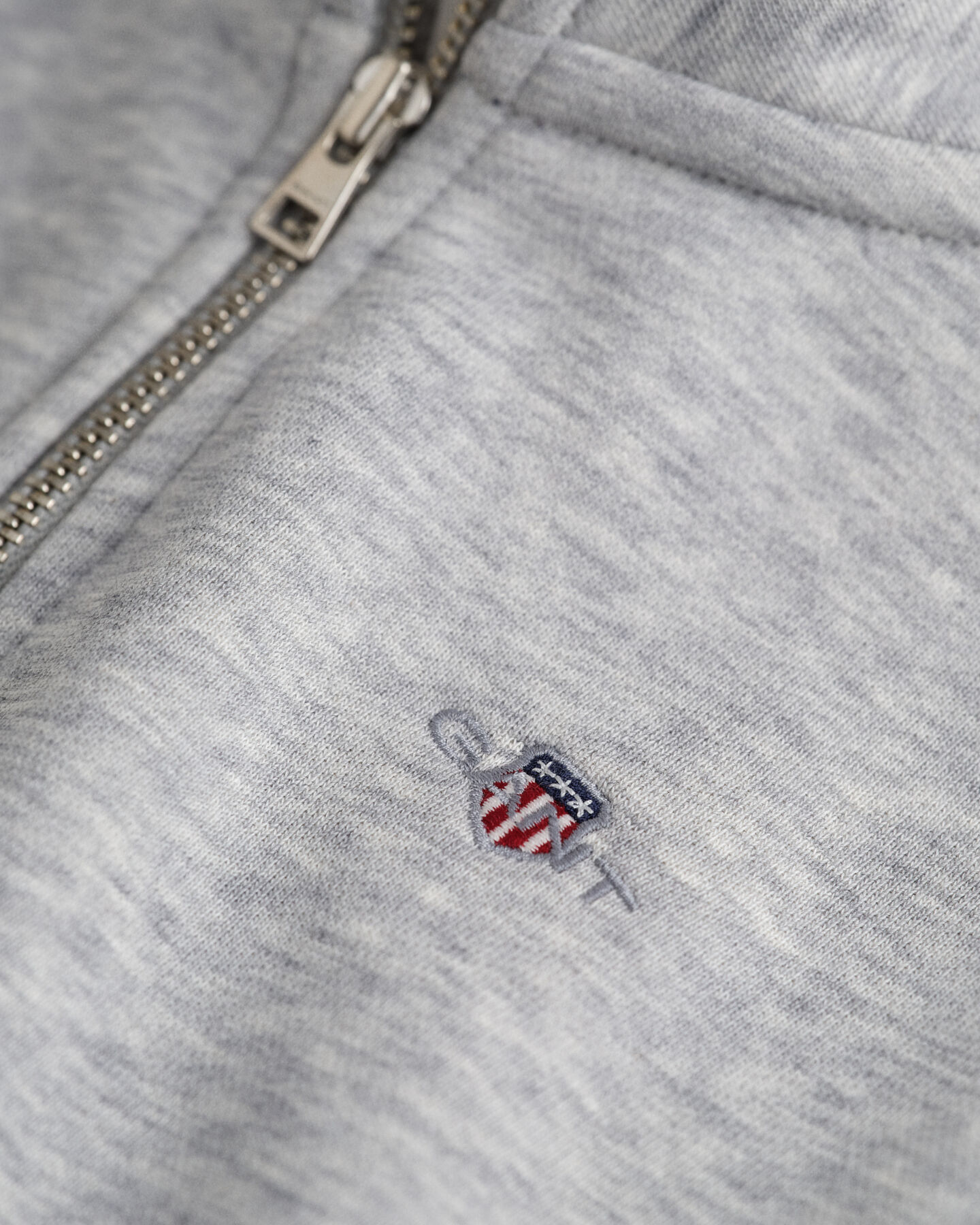 Kids Shield sweatshirt med halv lynlås