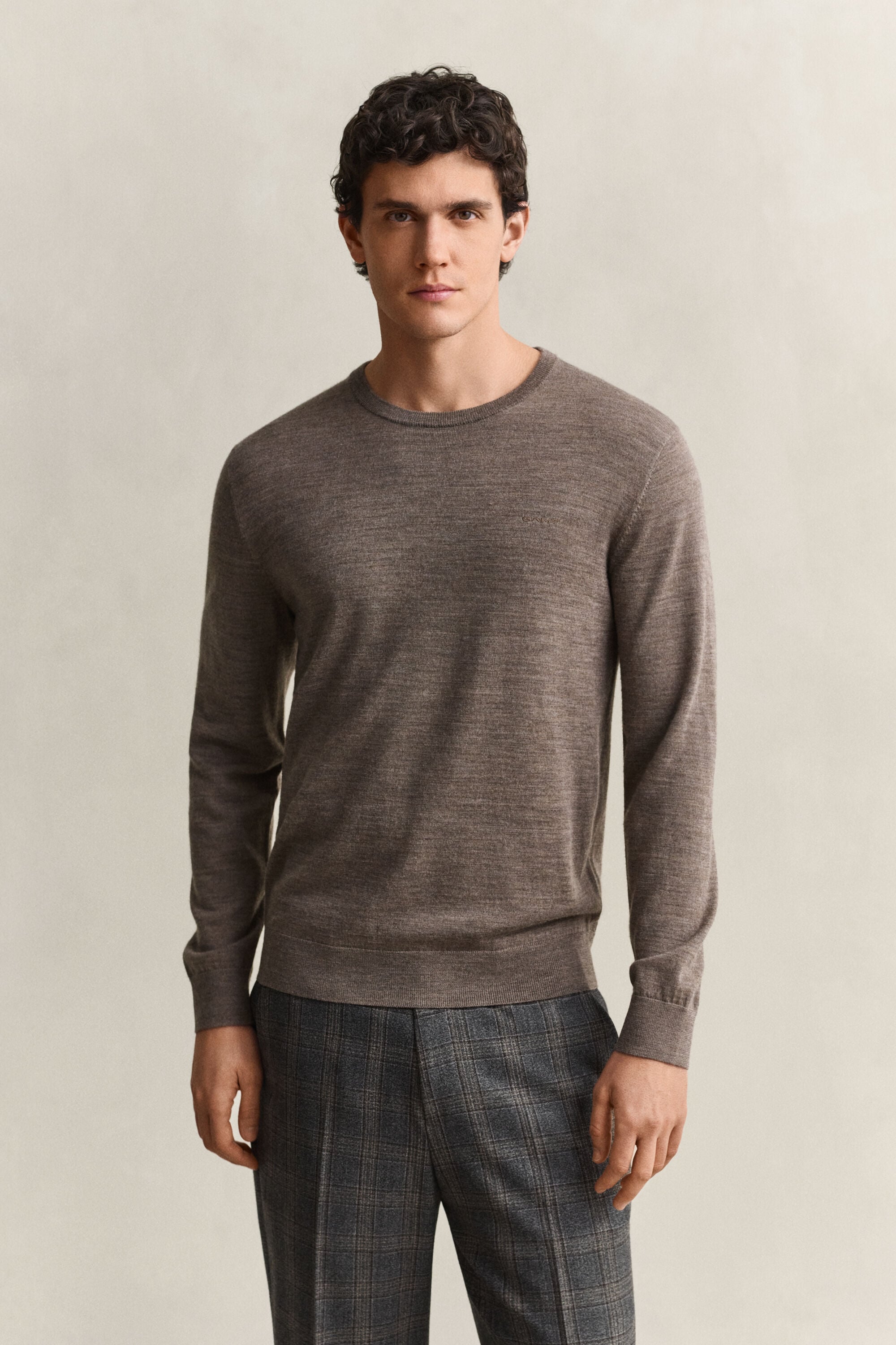 Crewneck sweater i merinould