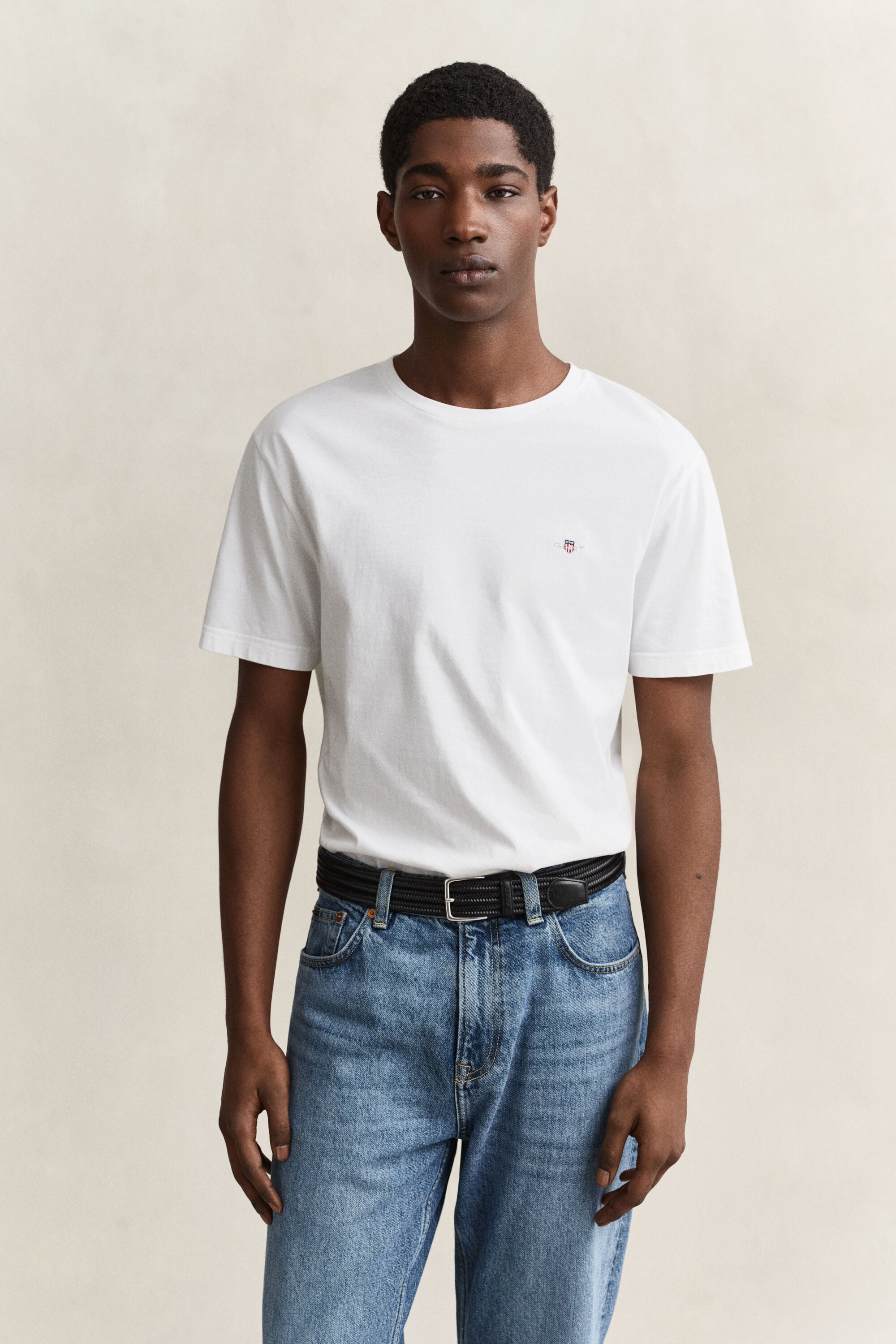 Regular T-shirt med skjold