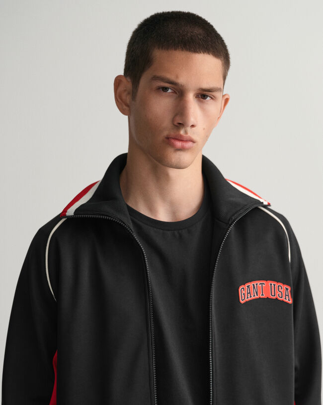 Træningsjakke med farveblokke