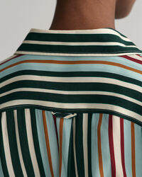 Relaxed fit flerstribet skjortekjole