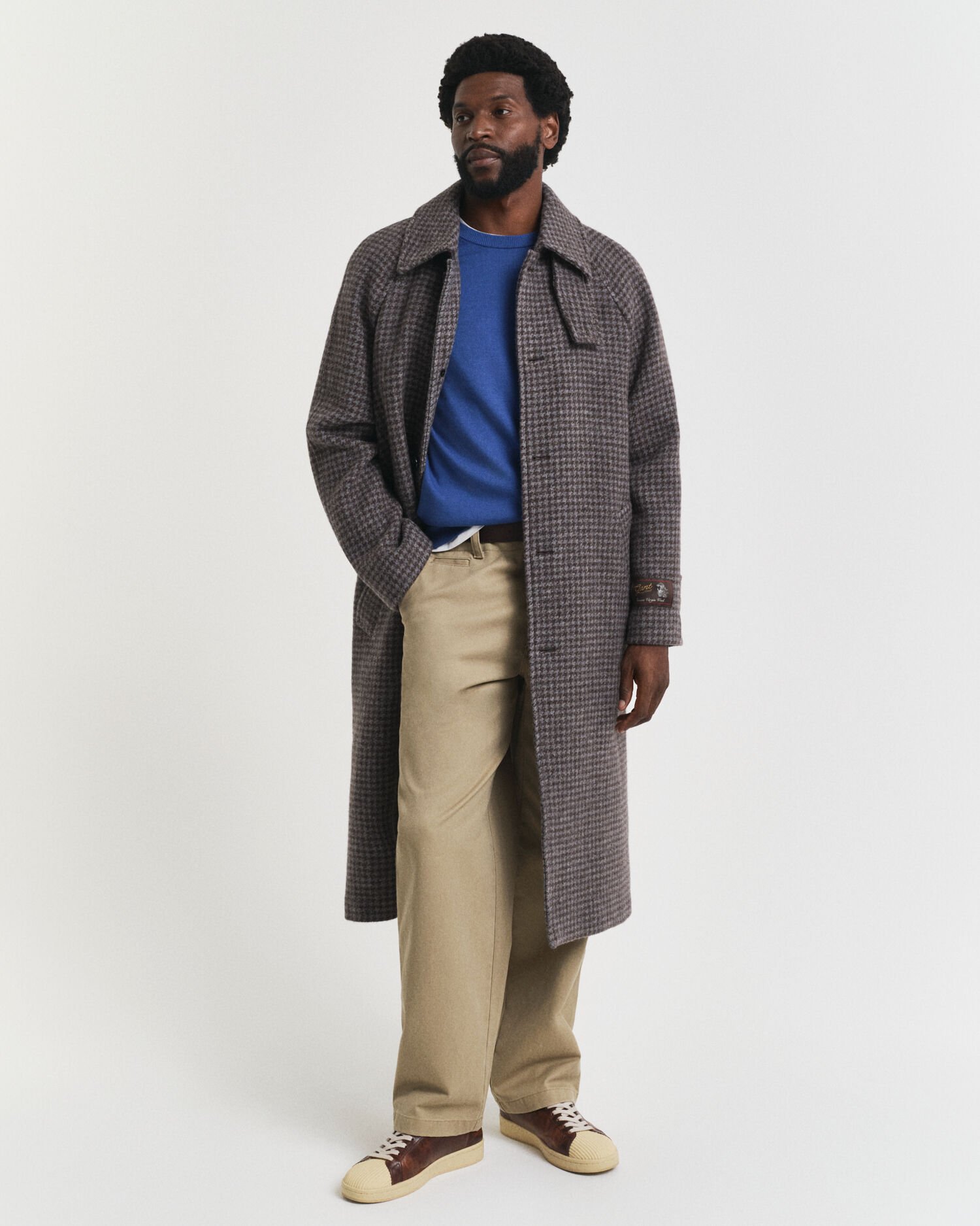 Crewneck sweater i bomuld