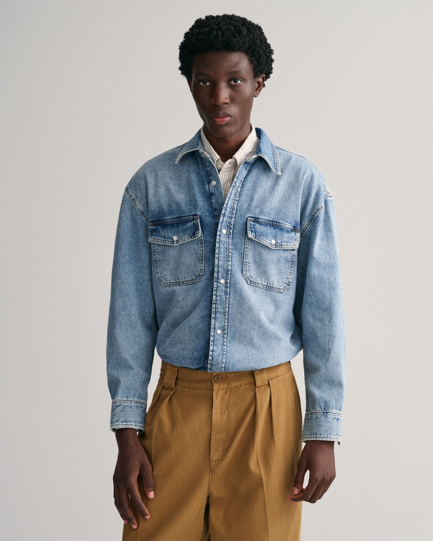 Oversized denimskjorte