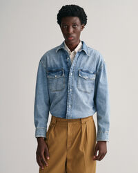 Oversized denimskjorte