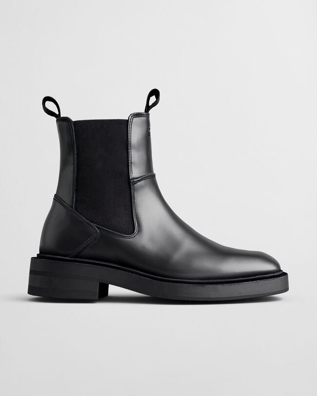 Fallwi mellemhøje læderstøvler