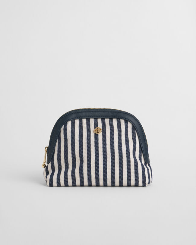 Hickory-stribet makeup-taske