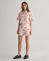 Shorts med teksttryk