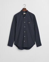 Regular fit skjorte med mikro-tryk