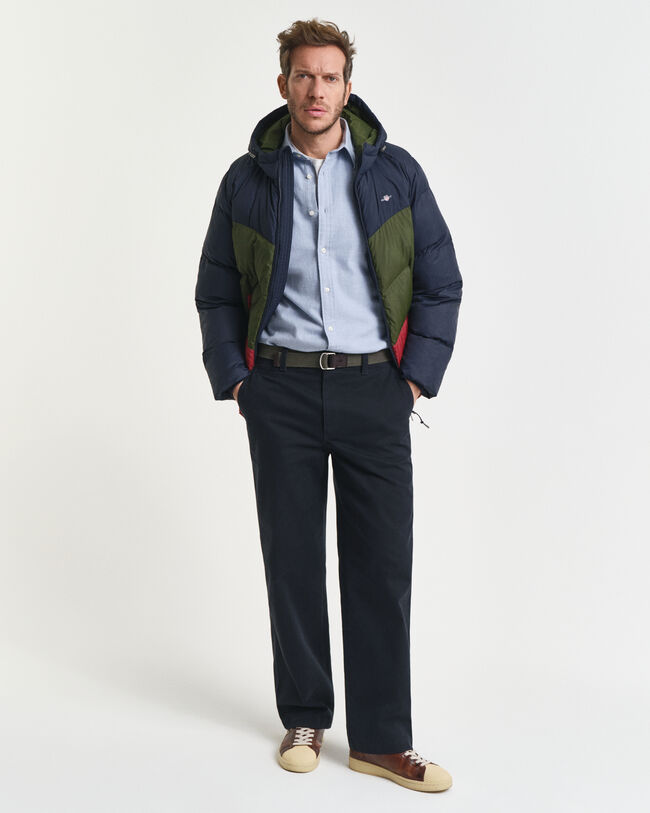 Regular fit melange flannelskjorte