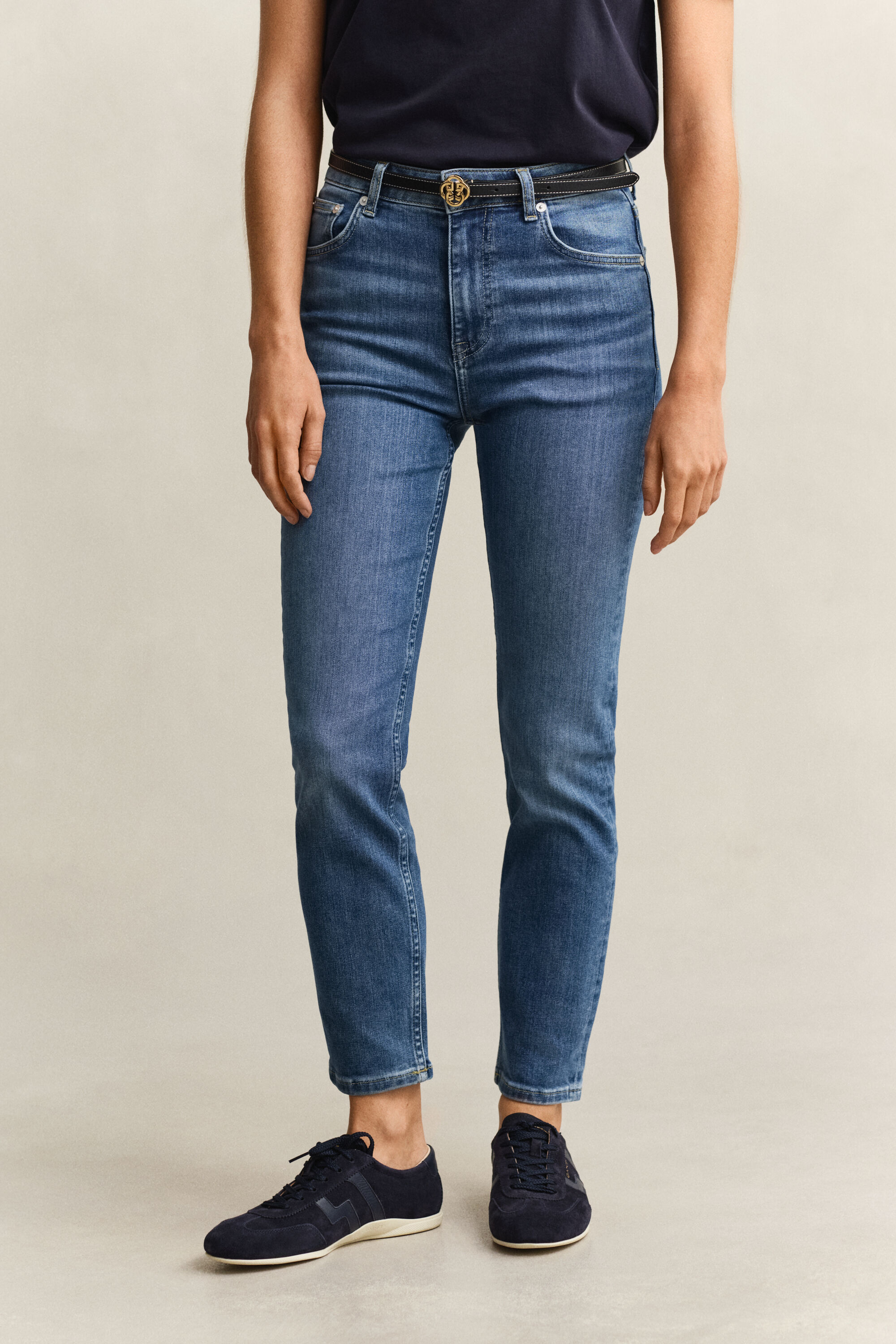 Slim korte jeans