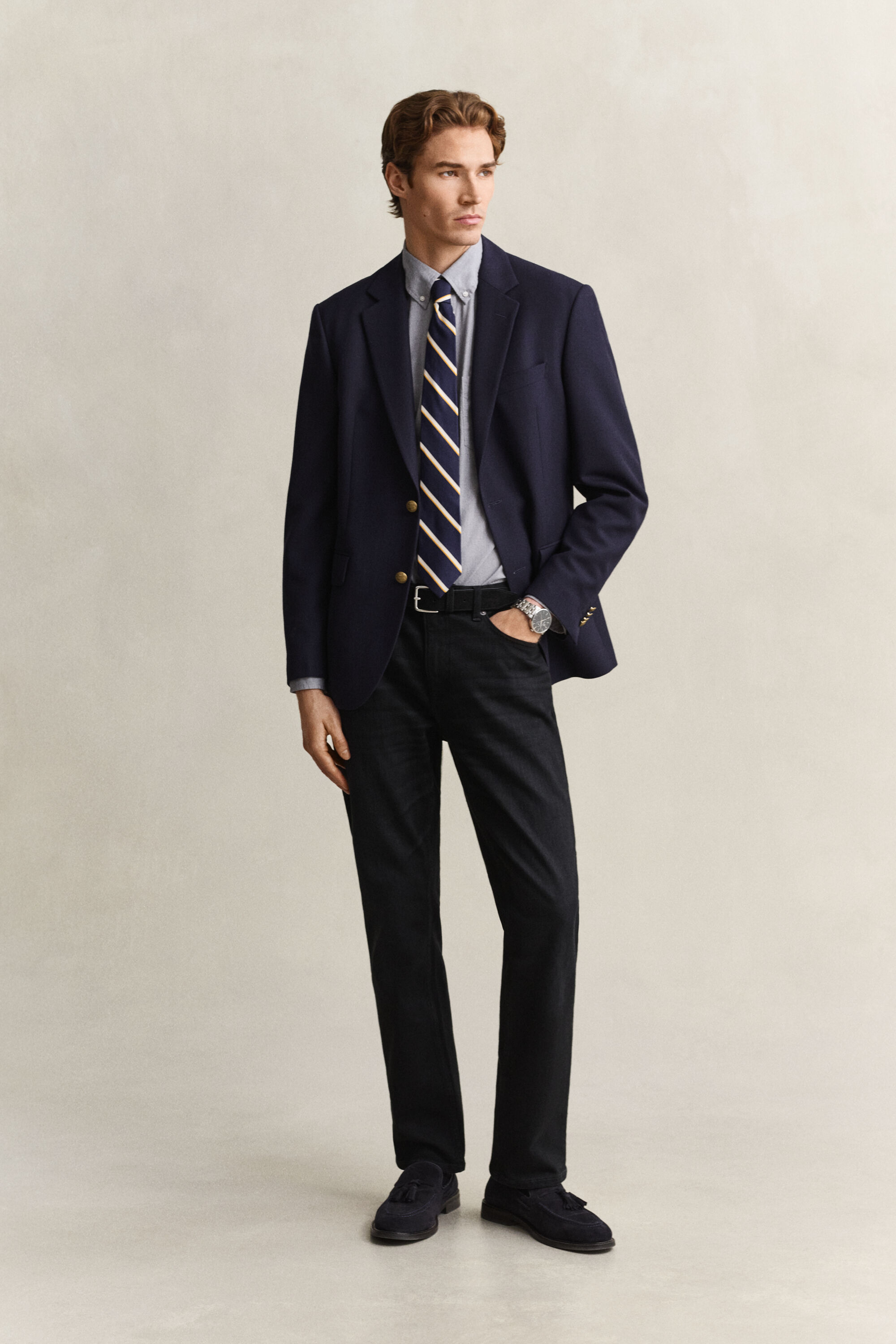 Regular fit klassisk poplin-skjorte