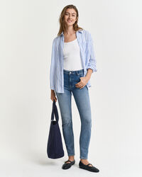 Slim fit jeans med super stræk