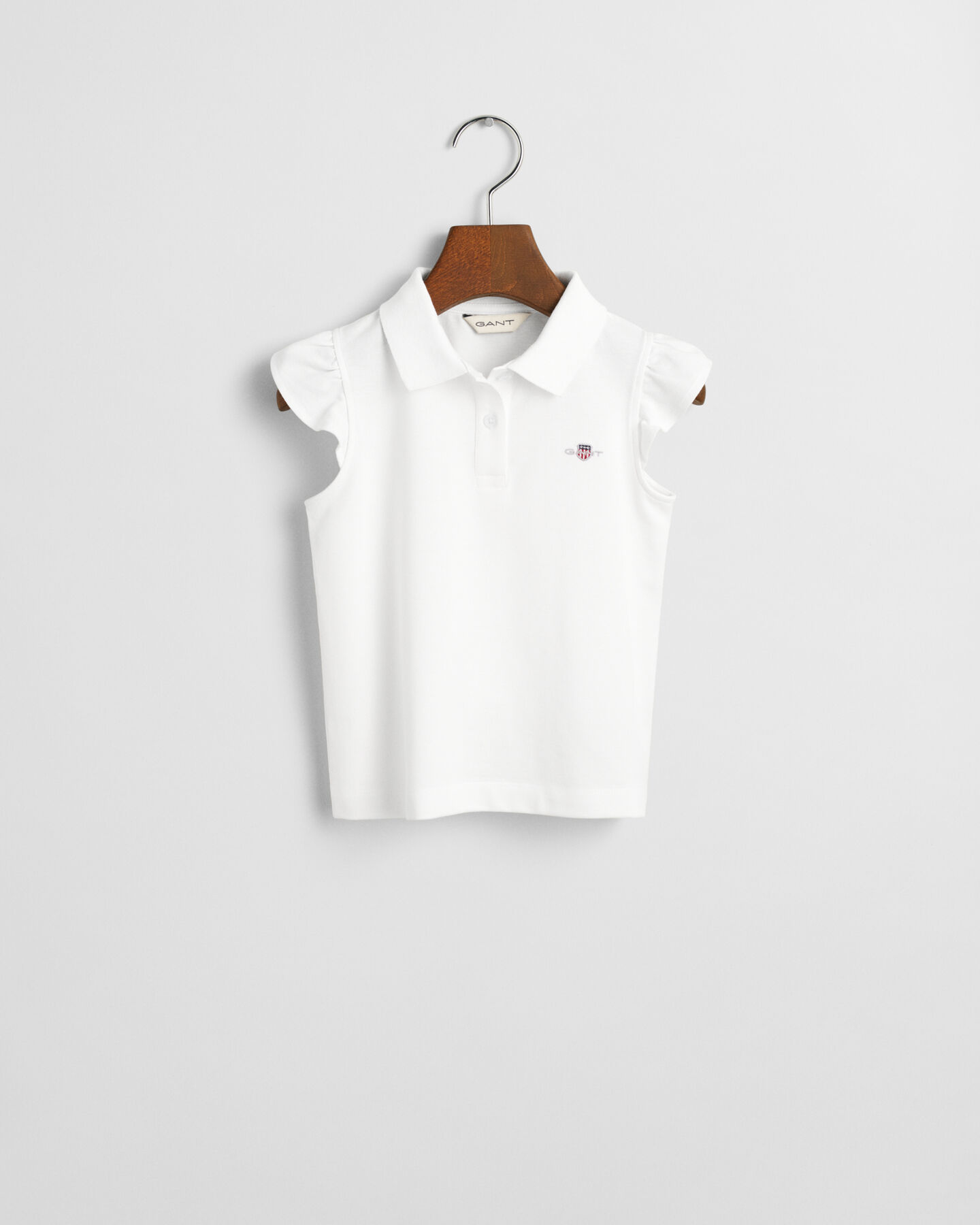 Girls fl&aelig;set Shield top i piqu&eacute;