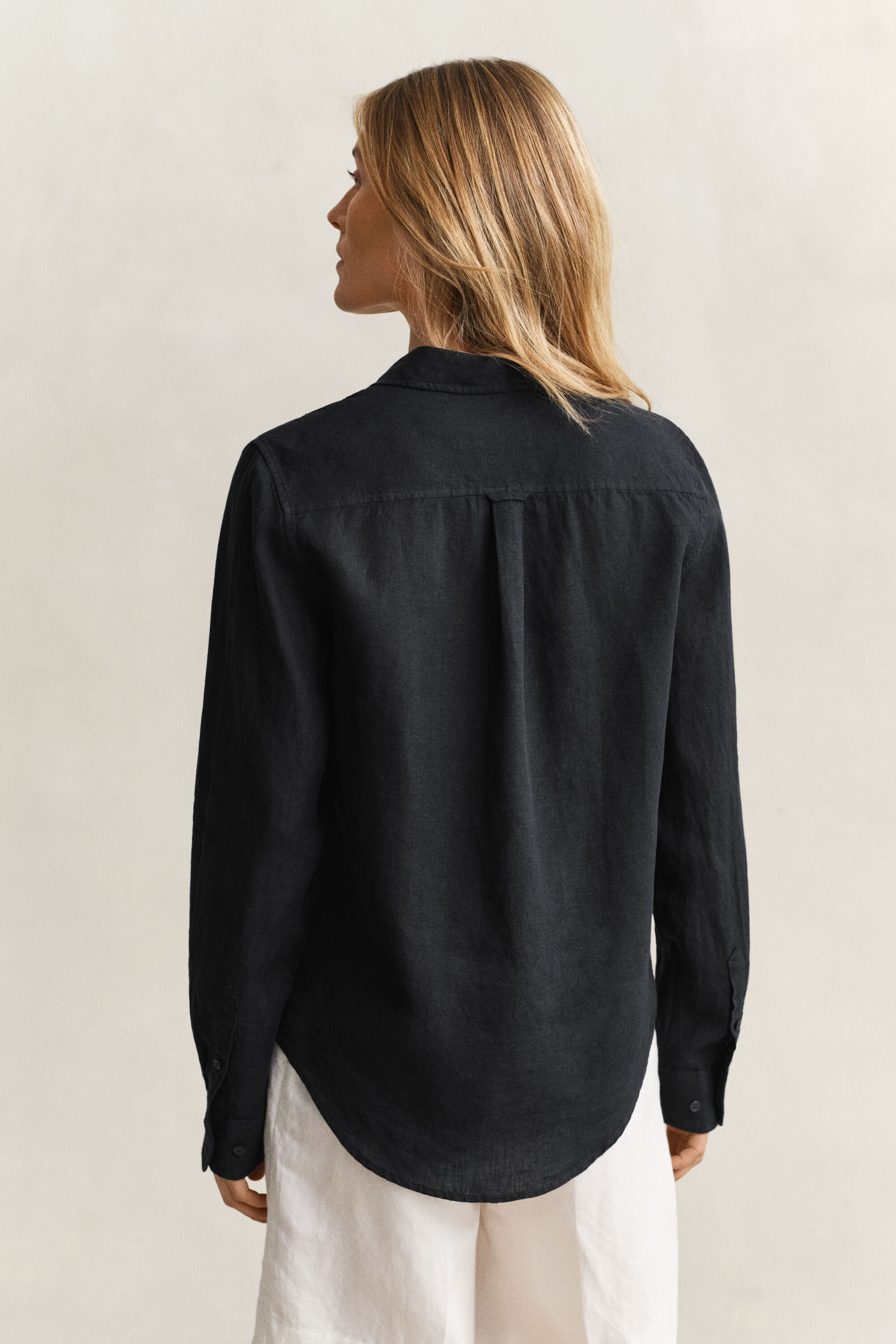 Regular fit skjorte af hør