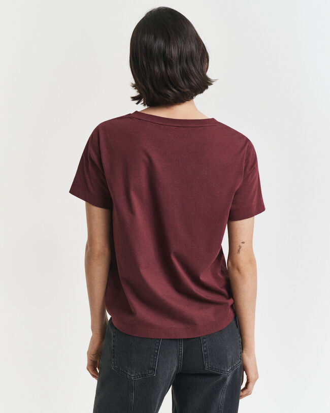 Shield T-shirt med V-hals