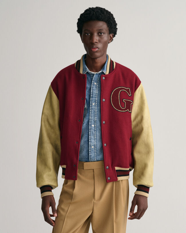Vatteret Mix GANT Varsity Jacket