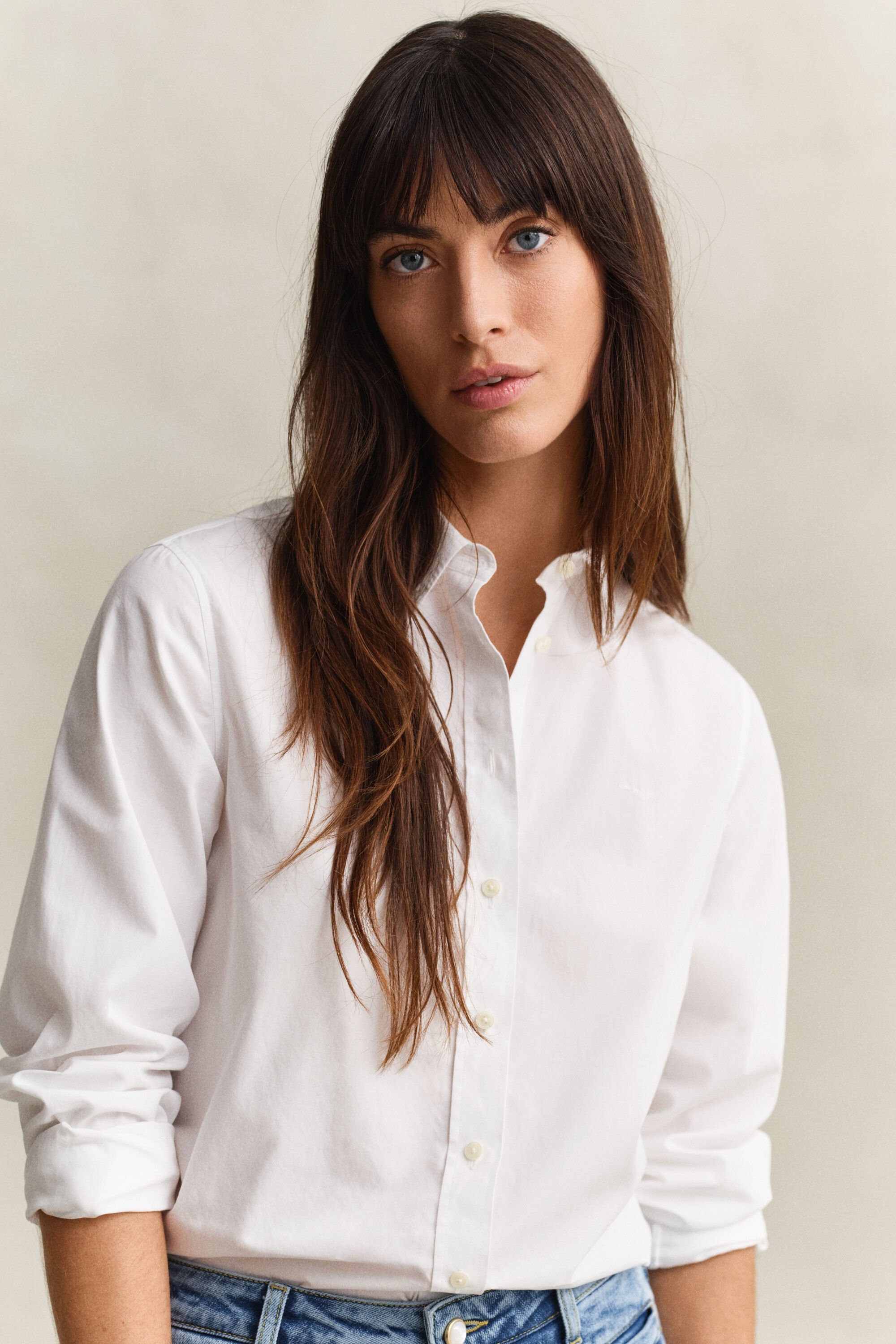 Regular fit klassisk poplin-skjorte