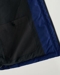 Jakke med blokke og vattering