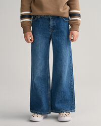 Girls jeans med brede ben