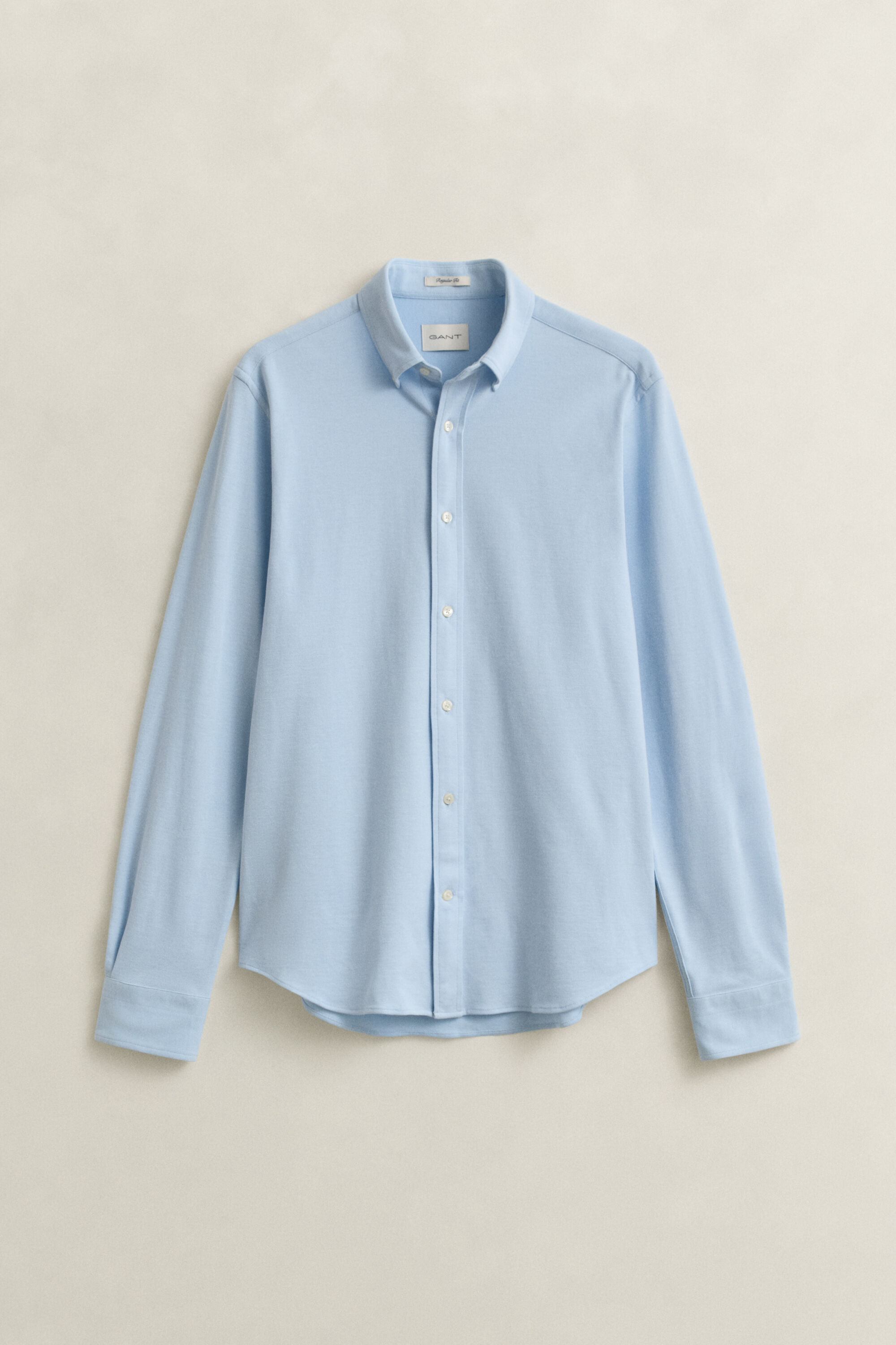 Jersey skjorte med stræk i piqué