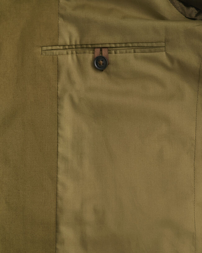 Regular fit blazer af bomuld