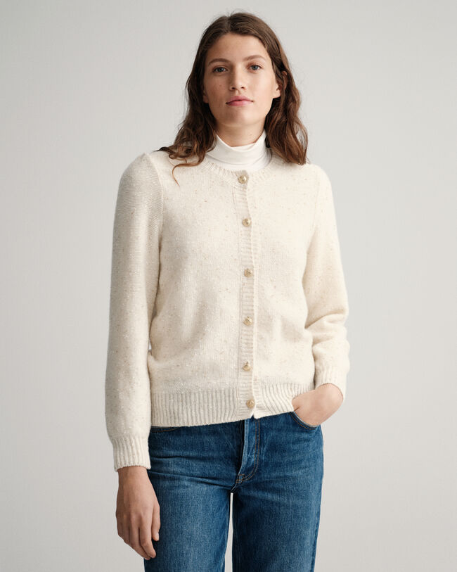 Sparkling crewneck cardigan