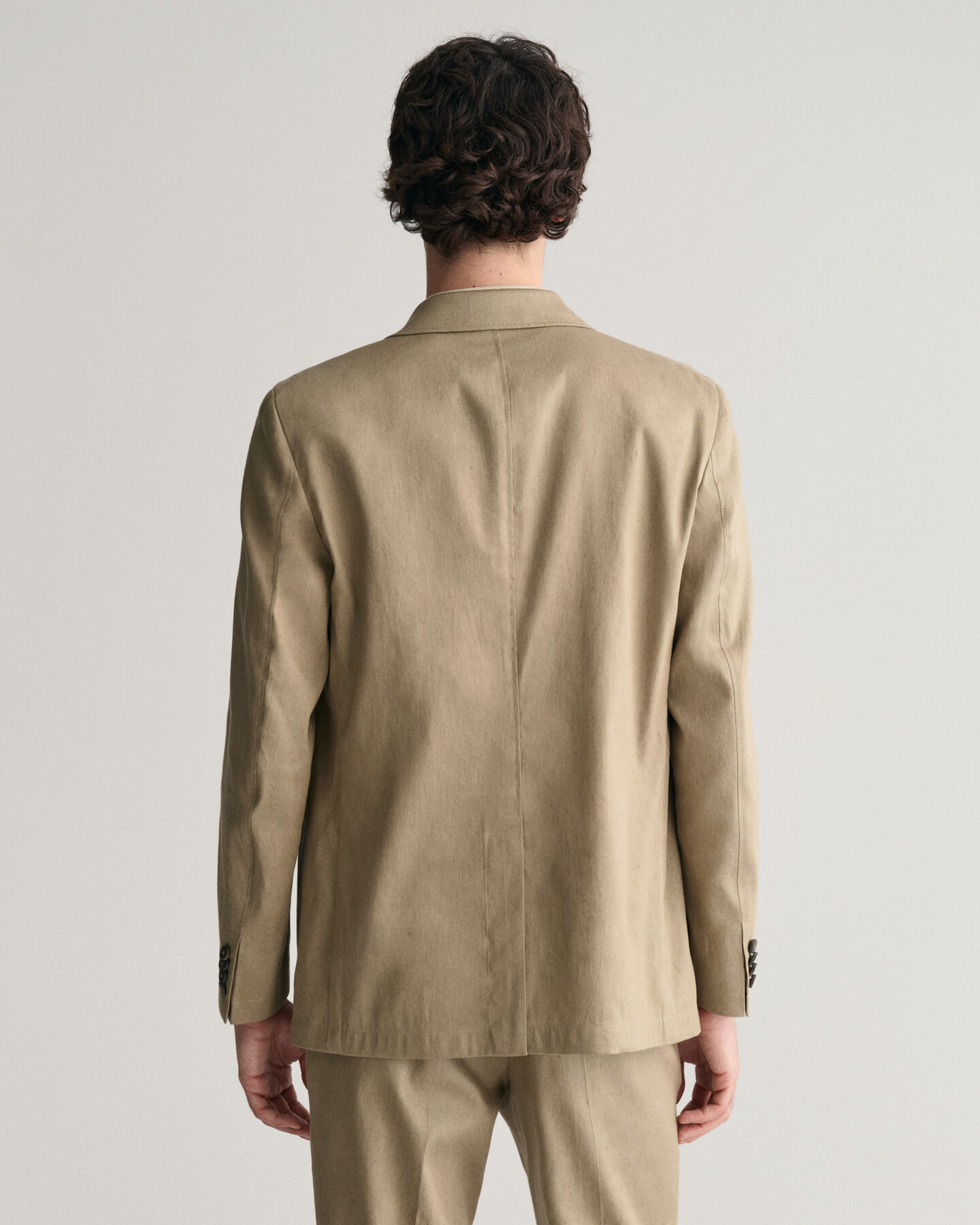 Jakkesæt-blazer af hør og bomuld