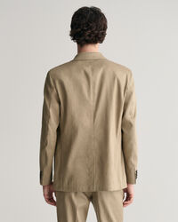 Jakkesæt-blazer af hør og bomuld