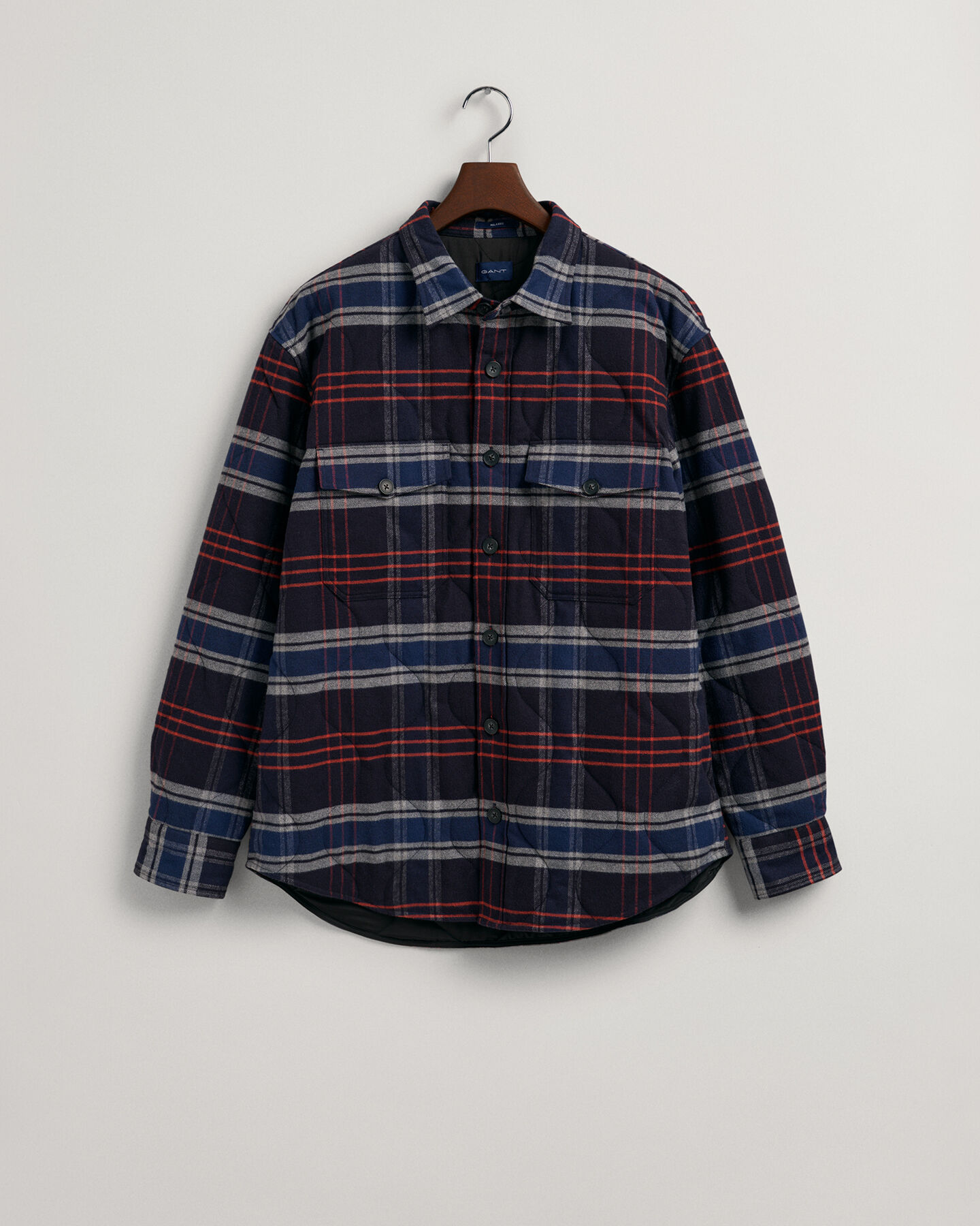 Overskjorte af quiltet flannel