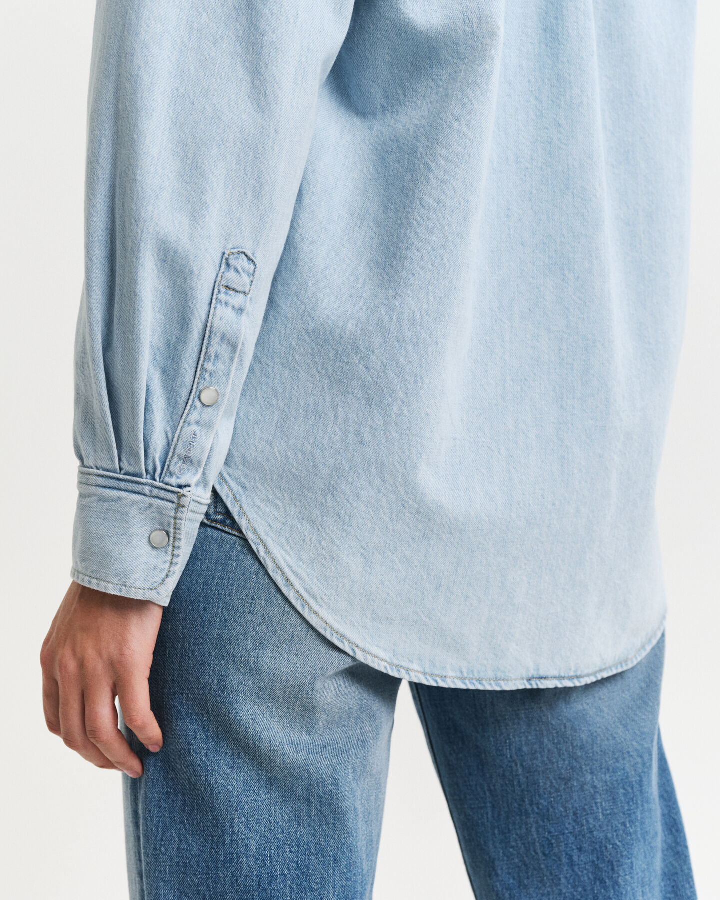 Relaxed fit Pocket Detail denim skjorte